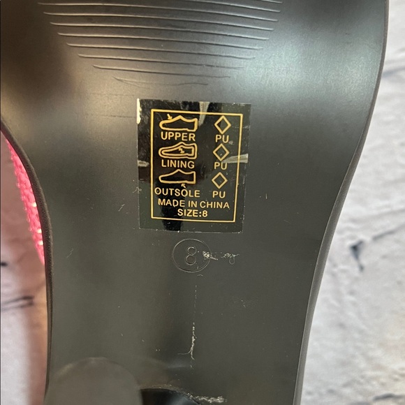 *Azalea Wang Aleah Embellished heeled Sandals in pink rhinestone - Picture 11 of 13